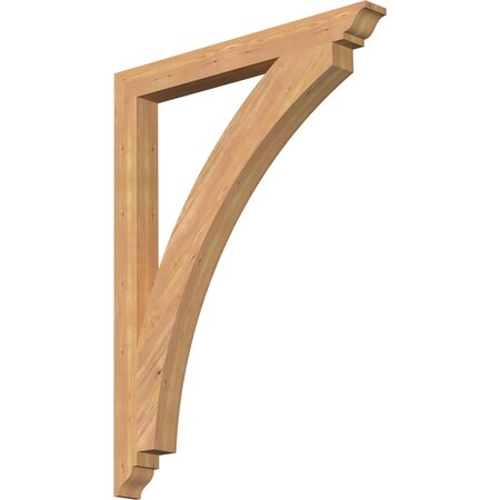 Ekena Millwork Thorton Traditional Smooth Bracket, Western Red Cedar, 3 1/2"W x 36"D x 48"H BKT04X36X48THR01SWR